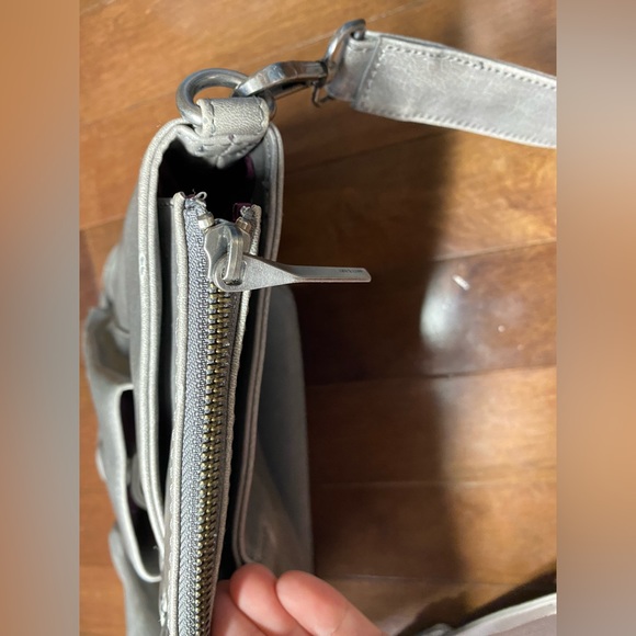 Matt & Nat Laptop Bag Vegan Purse Grey Large - Picture 9 of 16